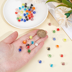 120Pcs Handmade Luminous Lampwork Beads&nbsp;LAMP-PA0001-60B