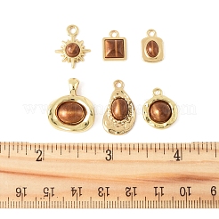 12Pcs 6 Styles Alloy Resin Pendants&nbsp;FIND-FS0004-05