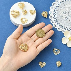 10Pcs 5 Styles Brass Pendants&nbsp;KK-TA0002-44