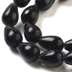 Natural Black Stone Beads Strands&nbsp;G-B106-A19-01