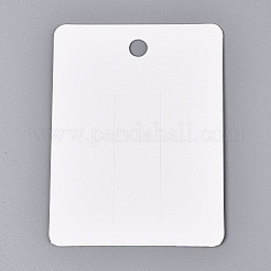 ヘアクリップ収納用の厚紙製ジュエリーディスプレイカード  手で長方形  カラフル  10x7.5x0.04cm  穴：8.2mm&nbsp;CDIS-N004-08