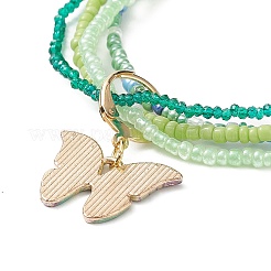 Glass Seed Beads Beaded Multi-strand Bracelets&nbsp;BJEW-JB09072