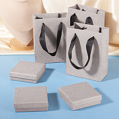 3Pcs Square Paper Jewelry Display Cases&nbsp;CON-TA0001-39D-02