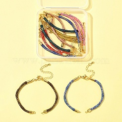 8Pcs 8 Colors Nylon Cord Bracelets&nbsp;MAK-FS0001-05
