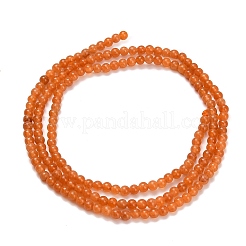 天然石レッドアベンチュリンビーズ連売り  ラウンド  2~2.5mm  穴：0.5mm  約174~178個/連  14.96''~15.16''（38~38.5センチメートル）&nbsp;G-Z116-A24-2mm