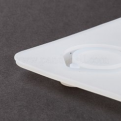 キーシェイプDIYペンダントシリコンモールド  ドゥークフックレジンキャストモールド  タッチドアオープナーを作らないため  ホワイト  101x89x7mm  穴：3.5mm  内径：69~80x29~33mm&nbsp;LS-DIY-F114-14