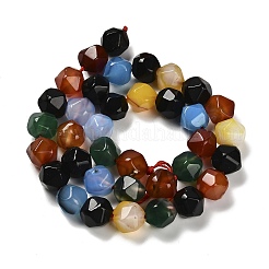 Dyed Natural Agate Beads Strands&nbsp;G-G203-08D