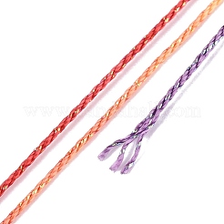 5 Rolls 9-Ply Braided Nylon Strings with Metallic Thread&nbsp;OCOR-Q062-01G