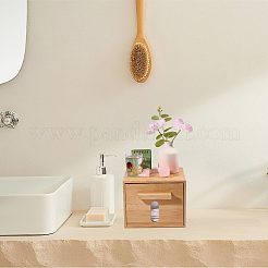 Bamboo Tissue Box with Storage Drawer&nbsp;CON-WH0089-326