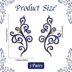 Ethnic Style Flower Pattern Computerized Embroidery Appliques&nbsp;PATC-WH20017-21D