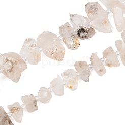 Natural Herkimer Diamond Beads Strands&nbsp;GG-CBA533A-A01-02