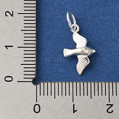 925 Sterling Silver Bird Charms with Jump Rings&nbsp;FIND-U013-03S