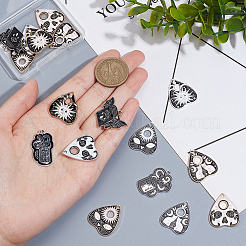 22Pcs 11 Styles Alloy Enamel Pendants&nbsp;FIND-AR0004-03