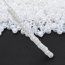 トーホー 8/0ラウンドビーズ  日本製シードビーズ  （半透明のセイロンスノーフレーク141)個  3mm  穴：1mm  約1110個/50g&nbsp;SEED-XTR08-0141