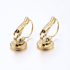 Ion Plating(IP) 304 Stainless Steel Leverback Earring Findings&nbsp;X-STAS-H425-02G