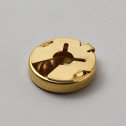Flat Round Brass Button Covers Settings&nbsp;BUTT-WH0030-73B
