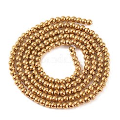 Electroplated Synthetic Non-magnetic Hematite Beads Strands&nbsp;G-H027-C01-01