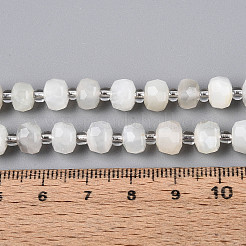 Natural White Moonstone Beads Strands&nbsp;G-T144-A01-10
