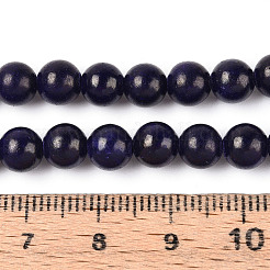 Dyed Natural Mashan Jade Round Beads Strands&nbsp;G-T139-6mm-67H