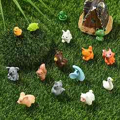 60Pcs 15 Styles Mixed Animals Resin Display Decorations&nbsp;DJEW-CJC0001-04