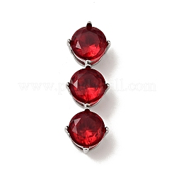 316 Surgical Stainless Steel Micro Pave Cubic Zirconia Slide Charms&nbsp;STAS-I195-01P