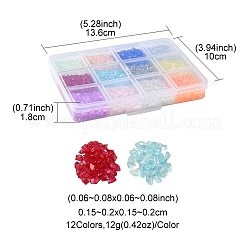 144g 12 Colors Transparent Electroplate Glass Beads&nbsp;GLAA-YW0001-93