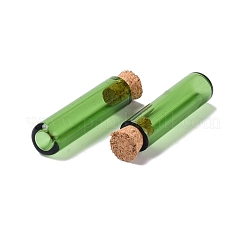 Tube Glass Cork Bottles Ornament&nbsp;AJEW-O032-04D