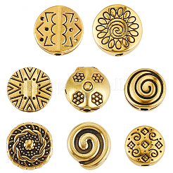 160Pcs 8 Styles Tibetan Style Alloy Beads&nbsp;FIND-PA0001-65A
