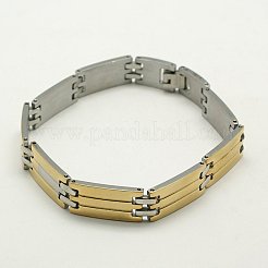 Valentines Day Gifts for Husbands 304 Stainless Steel Bracelets&nbsp;BJEW-I129-D