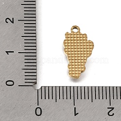 304ステンレススチールエナメルペンダント  花/花束チャーム  イオンプレーティング（ip）  カラフル  16x8x1.4mm  穴：1.4mm&nbsp;SA-CBAA2E4-07A-G