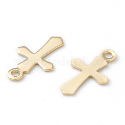 304 Stainless Steel Tiny Cross Charms&nbsp;STAS-H149-05G