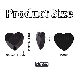 50Pcs Flat Back Acrylic Rhinestone Cabochons&nbsp;OACR-OC0001-18B