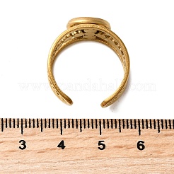 304 Stainless Steel Cuff Ring Components&nbsp;STAS-V012-01A-G