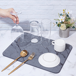 Rectangle Diatomaceous Earth Bathroom Mat&nbsp;AJEW-WH0270-779