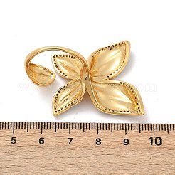 Brass Micro Pave Cubic Zirconia Cuff Rings&nbsp;RJEW-Q030-02G