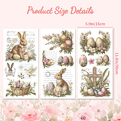 3 Sheets 3 Styles PVC Waterproof Decorative Stickers&nbsp;DIY-WH0404-593