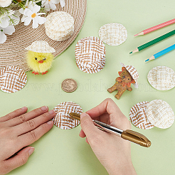 30Pcs 2 Styles Paper with Cloth Doll Hat&nbsp;DIY-GA0008-44