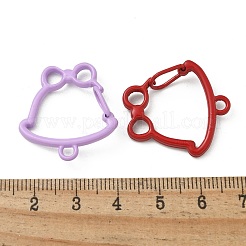 Spray Paint Alloy Spring Gate Rings&nbsp;FIND-H008-01