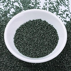 MIYUKIデリカビーズ  シリンダー  日本製シードビーズ  11/0  （db0458)亜鉛メッキダークティールグリーン  1.3x1.6mm  穴：0.8mm  約10000個/袋  50 G /袋&nbsp;SEED-X0054-DB0458