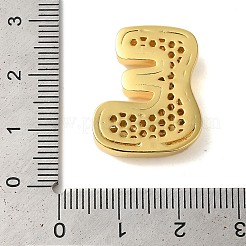 Rack Plating Brass Micro Pave Clear Cubic Zirconia Perdants&nbsp;KK-C067-11G-E