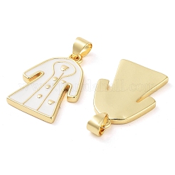Rack Plating Brass Enamel Pendants&nbsp;KK-Z063-36G