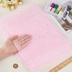1M Sequins Polyester Organza Fabrics&nbsp;DIY-CY0003-41B
