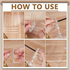 2Pcs 7-Tier Acrylic Display Risers for Jewelry&nbsp;ODIS-UN0001-24B