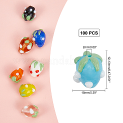 Handmade Lampwork 3D Strawberry Beads&nbsp;LAMP-AR0001-02