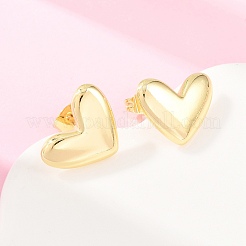 Brass Stud Earrings for Women&nbsp;EJEW-F405-08G