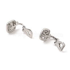 Alloy Clip-on Earring Findings&nbsp;FIND-L015-003P