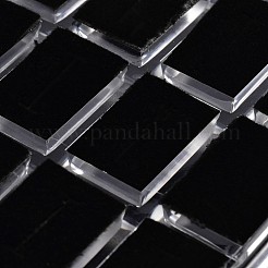 直方体有機ガラスリングディスプレイボックス  ベロアと  16 compertments  透明  14.5x10.7x4cm&nbsp;X-RDIS-N015-03