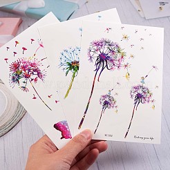 タンポポのボディーアートの入れ墨  防水自己接着一時的な入れ墨  ミックスカラー  15x10.5cm&nbsp;JX100A