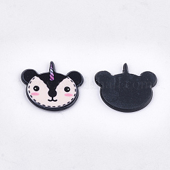 プラスチックカボション  マウス  カラフル  20x24x2mm&nbsp;KY-T010-03