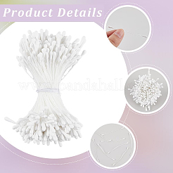 綿紐造花芯入り石膏6束  ホワイト  57x2mm  400個/バンドル&nbsp;DIY-GF0014-10B